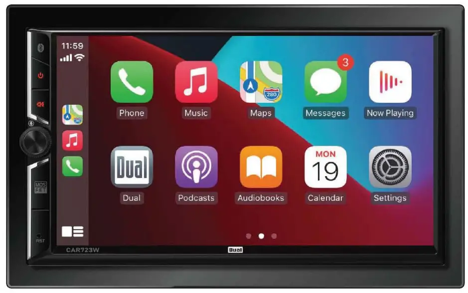 JENSEN CAR723W Digital Multimedia Receiver