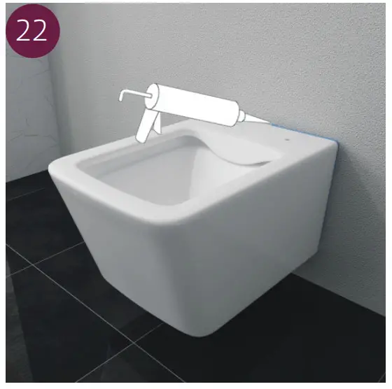 Jungborn Three 52 Wall Mounted Toilet - toilet