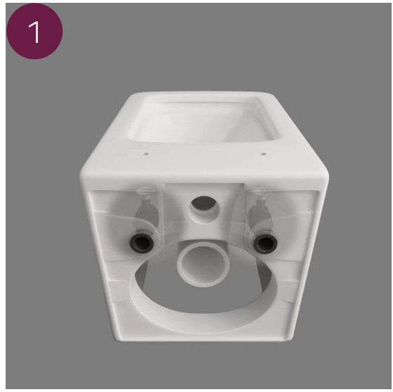 Jungborn Three 52 Wall Mounted Toilet - toilet