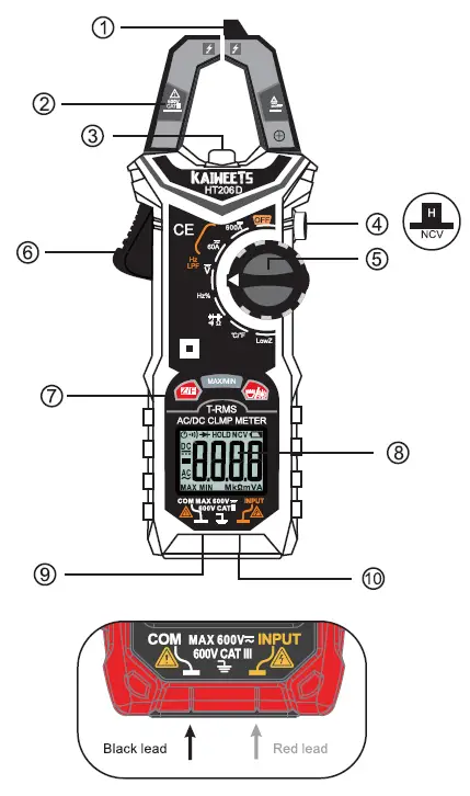 KAIWEETS-HT206D-Digital-Clamp-Meter-fig- (2)