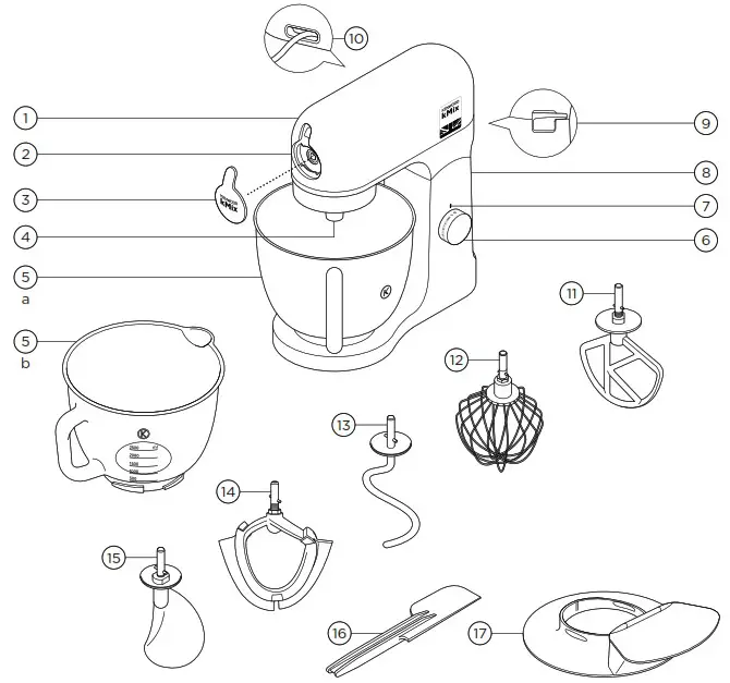 KENWOOD KMX750BK Planetary Mixer Kitchen Machine kMix - Product Overview 1