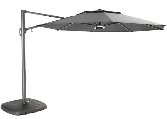 KETTLER PLD33 3 3m LED Free Arm Parasol -