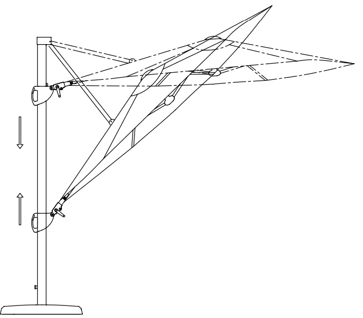 KETTLER PLD33 3 3m LED Free Arm Parasol - fig5