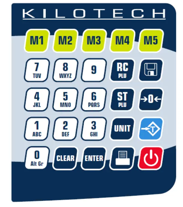 KILOTECH Integrator C Retail Scale - keys,