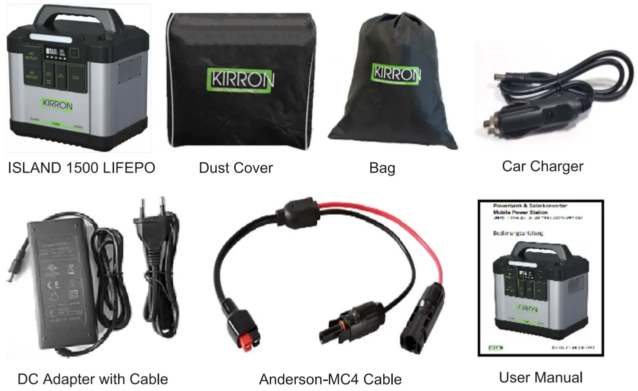KIRRON G1608L Mobile Power Station - package