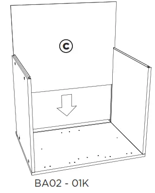 KITCHEN KIT DOCU0033B Single Base Cabinet - Assembly3