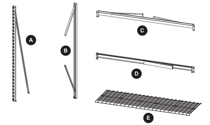 KOBALT-0019017-Bolted-Steel-Heavy-Duty-4-Tier-Utility-Shelving-Unit-fig-1 (1)