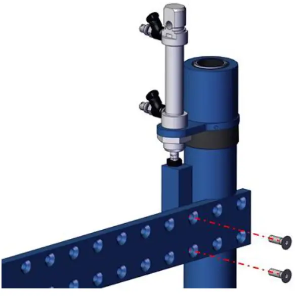 KOLVER LINAR2 Folding and Linear Positioning Arms with Autoadvance Kit - bracket4
