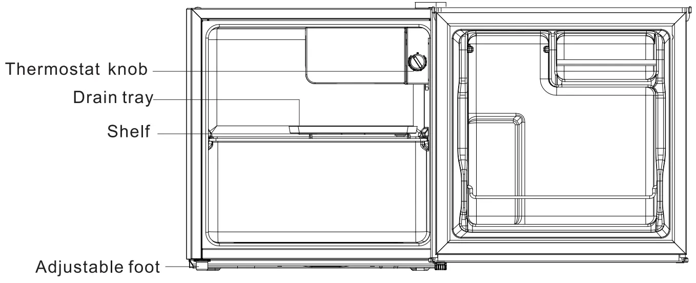 KON AR H4845BM Refrigerator - drain tray