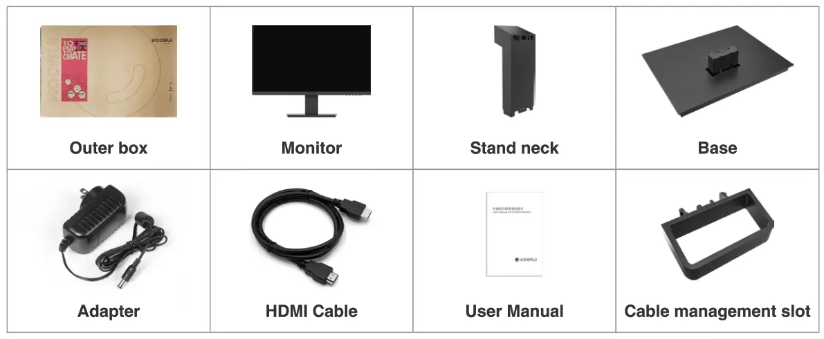 KOORUI 24N1A 24 Inch Business Computer Monitor - fig 1