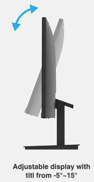 KOORUI 24N1A 24 Inch Business Computer Monitor - power1