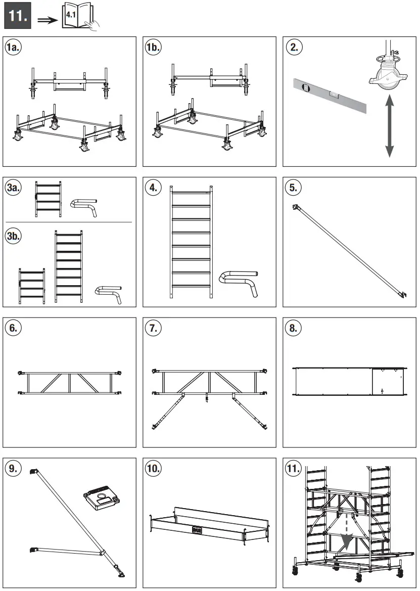KRAUSE S100 Mobile Scaffold Tower - Figure 17