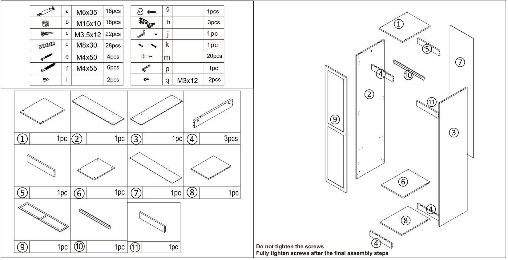 Kmart 43229161 Hamptons Wardrobe 1 Door Hanging Rail - Figure2
