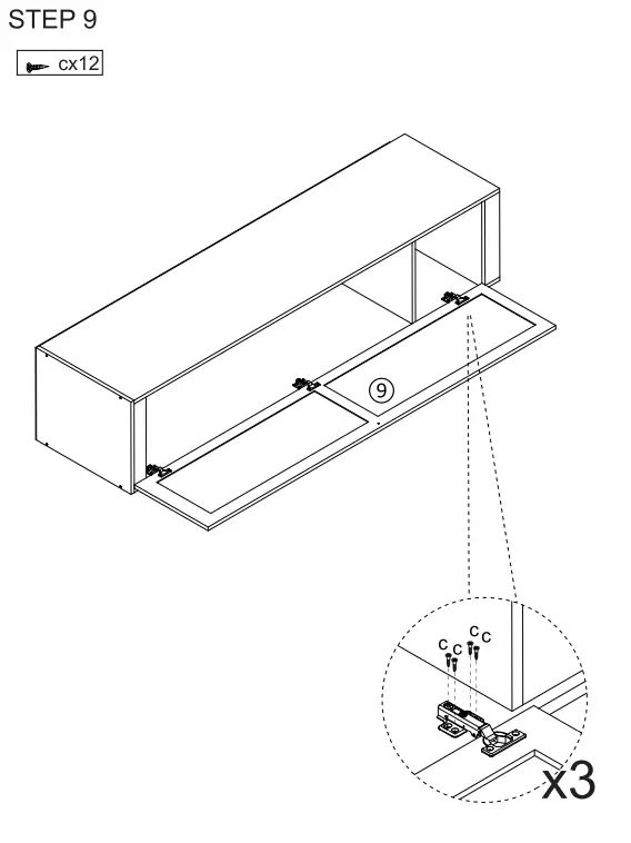 Kmart 43229161 Hamptons Wardrobe 1 Door Hanging Rail - Figure5