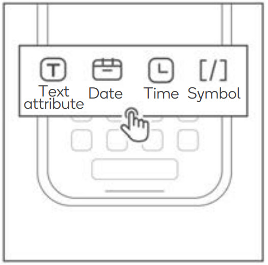 Kogan KAPRNTPKLBA Portable Pocket BT Label Printer - Edit function