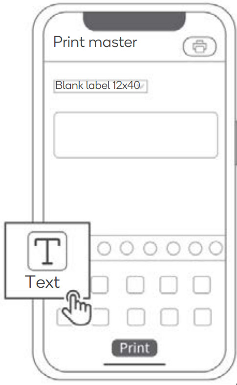 Kogan KAPRNTPKLBA Portable Pocket BT Label Printer - input text 2