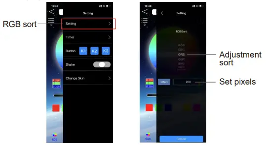 LED LIGHT LED DMX 00 XXXX Rolanstar TV Stand - app1