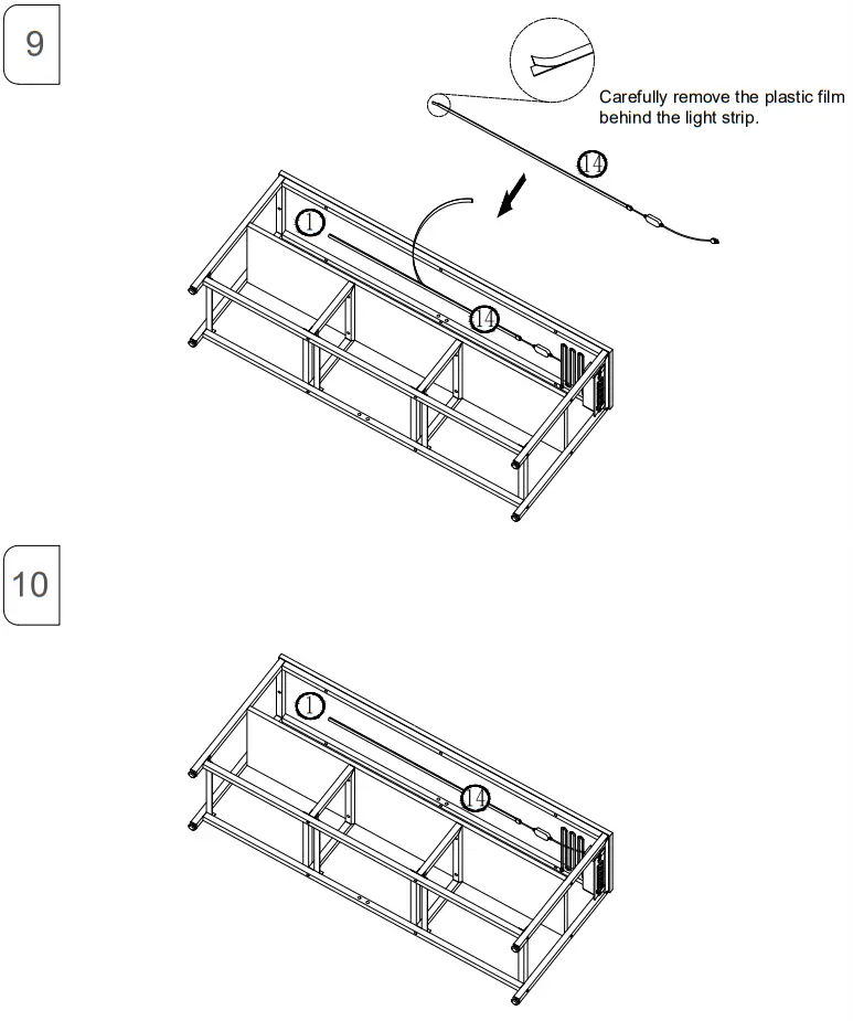 LED LIGHT LED DMX 00 XXXX Rolanstar TV Stand - app13