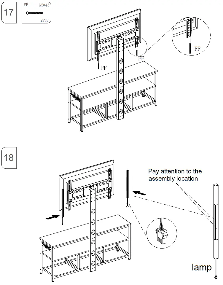 LED LIGHT LED DMX 00 XXXX Rolanstar TV Stand - app16