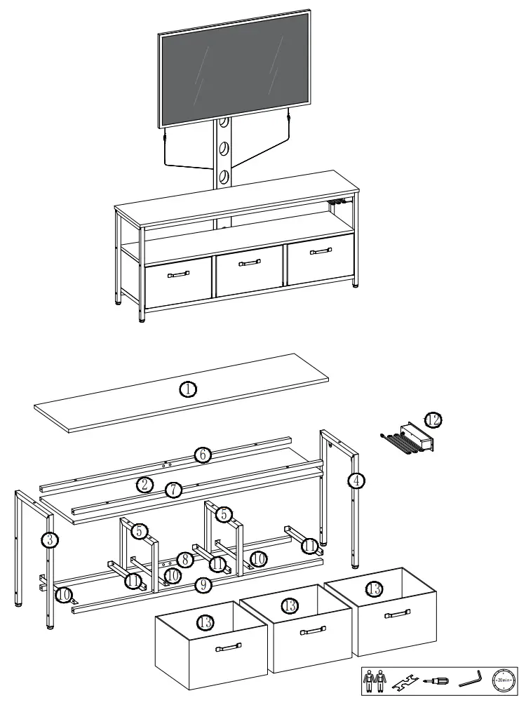 LED LIGHT LED DMX 00 XXXX Rolanstar TV Stand - app6