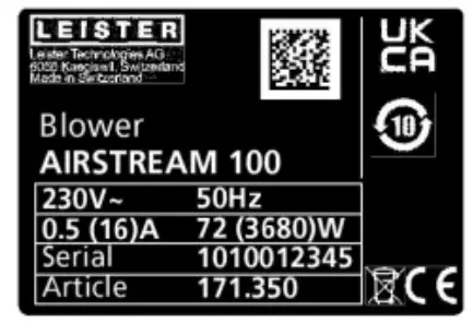 LEISTER Airstream 100 Inter-Supply - Icon 10