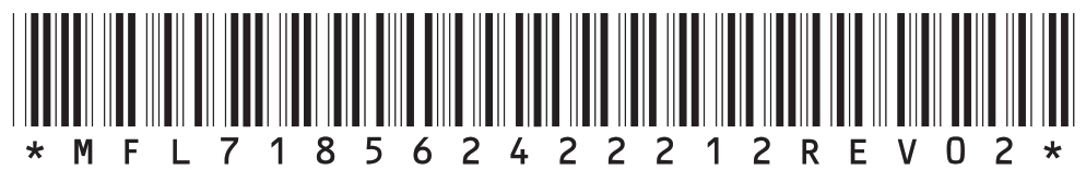 LG OLED55G2PSA 5 inch OLED TV - Bar Code