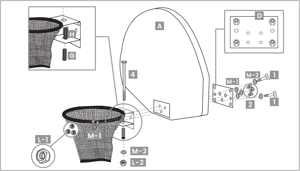 LIFESPAN KIDS Swish Trampoline Basketball Ring - d3