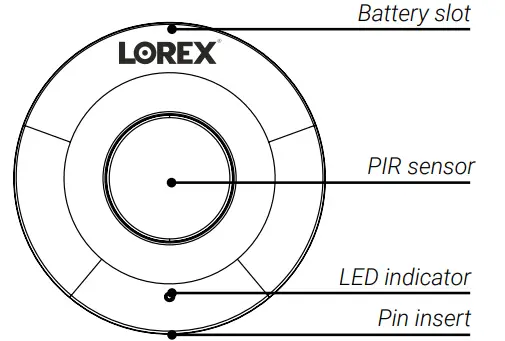 LOREX AY41TR Series Smart Sensor Kit - Battery slot