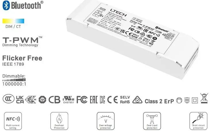 LTECH-SE-40-300-1050-W2B-Intelligent-Tunable-White-LED-Driver-FIG-1