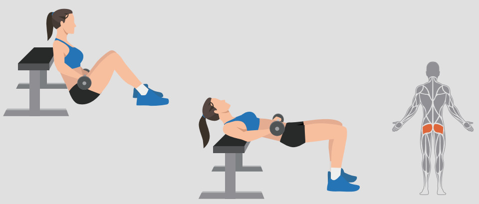 LUSPER Dumbbell Set Adjustable Weights - Dumbbell Glute Bridge