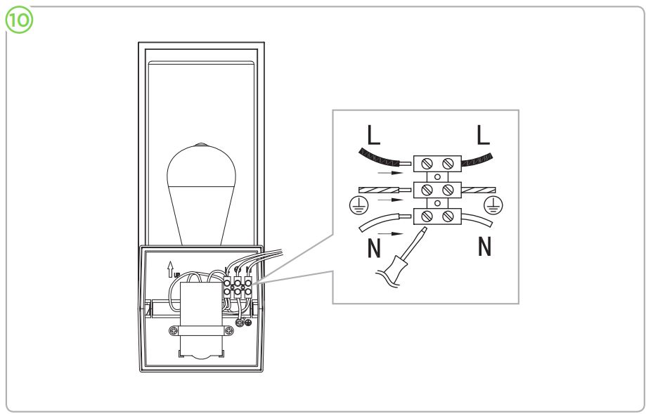 LUTEC 5288802012 Outdoor Sensor Wall Light User Manual - Installation