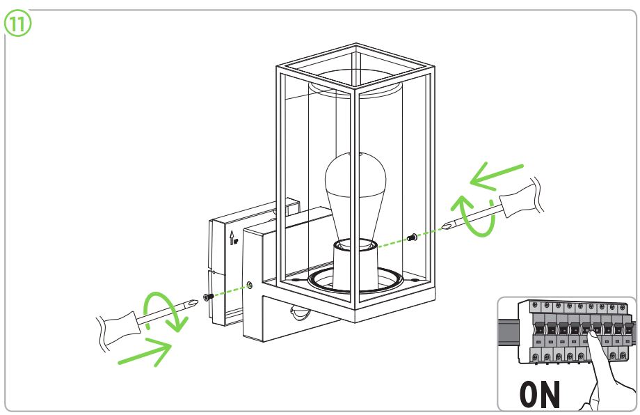 LUTEC 5288802012 Outdoor Sensor Wall Light User Manual - Installation