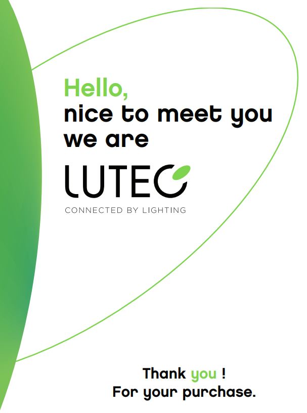 LUTEC 5288802012 Outdoor Sensor Wall Light User Manual - Thank you Page