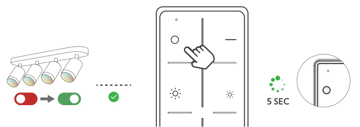LeonLite NebulaBeam 4 Heads Spot Lights -Button3