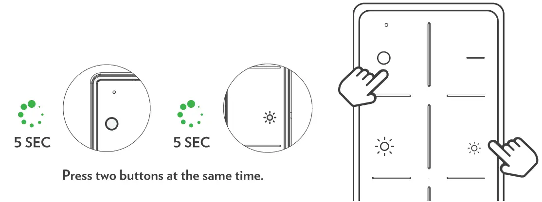 LeonLite NebulaBeam 4 Heads Spot Lights -Button5