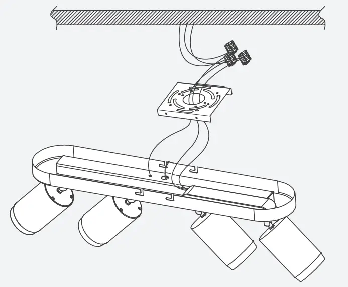 LeonLite NebulaBeam 4 Heads Spot Lights - Power switch 1