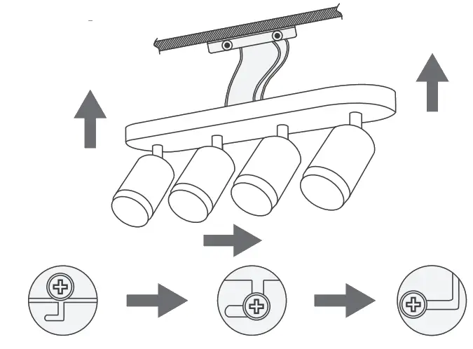 LeonLite NebulaBeam 4 Heads Spot Lights - Power switch3