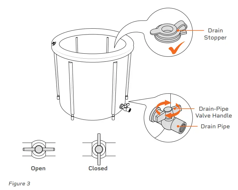 Lifepro AllevaChill Recovery Ice Tub - DRAIN