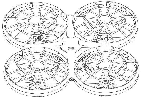 Loolinn X26 2 4G 4 Channel Pressure Fixed Position Hovering Remote Control Drone - cover