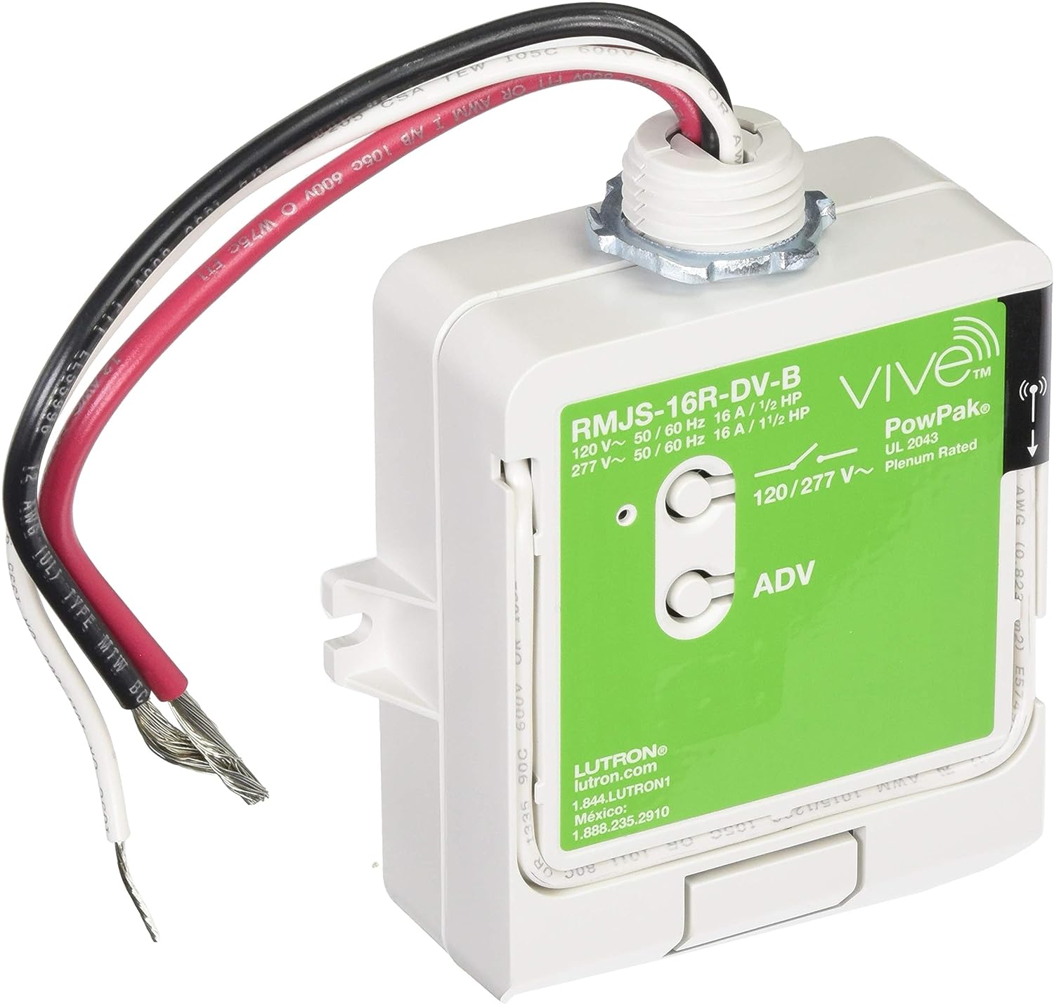 Lutron RMJS-16R-DV-B PowPak Relay Module-product