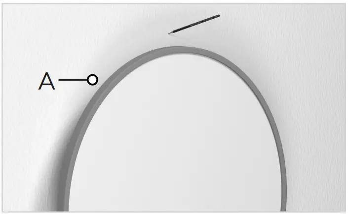 MADELEINE HOME MH-MR-604BK Medium Round Black Hooks Modern Mirror - step 1