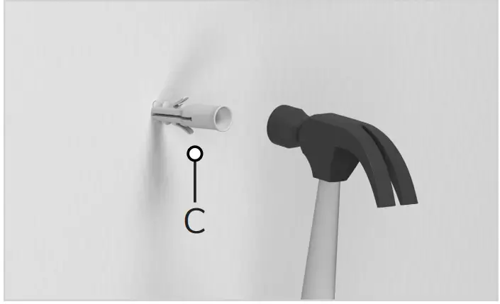 MADELEINE HOME MH-MR-604BK Medium Round Black Hooks Modern Mirror - step 3