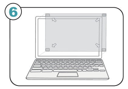 MAMOL B098P1G6KZ 14 Inch Laptop Privacy Screen Filter - Installation 5