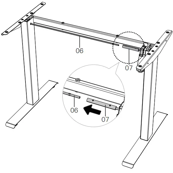 Adjust uneven desk legs