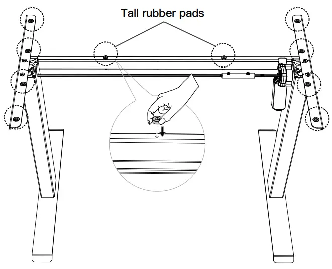 Adjust uneven desk legs