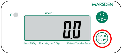 MARSDEN M 999 Patient Transfer Scale - Operation 5