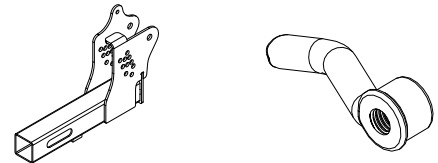 MASTER MFG UTVBR-M Adjustable Hitch Receiver Boom Mount Kit - PARTS 2