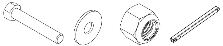 MASTER MFG UTVBR-M Adjustable Hitch Receiver Boom Mount Kit - PARTS 3