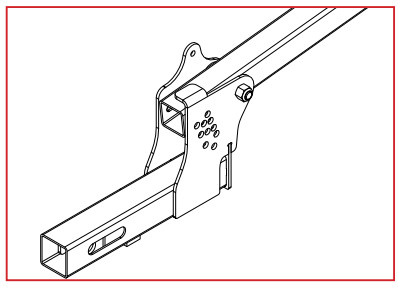 MASTER MFG UTVBR-M Adjustable Hitch Receiver Boom Mount Kit - TOOLS REQUIRED5