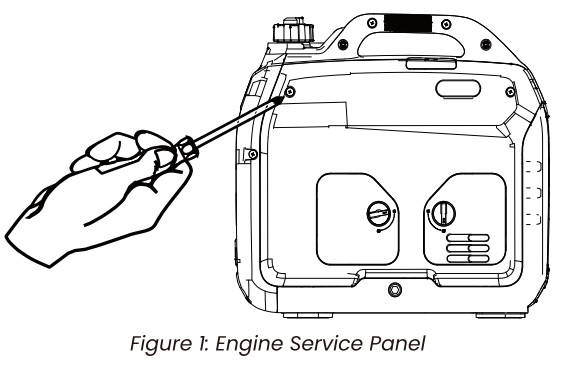 MAXPEEDINGRODS MXR3500 Digital Inverter Generator - Service panel